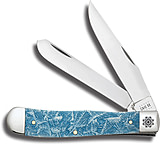 Image of Case Christmas Gift Tin-Embellished Natural Bone Ice Trapper Folding Knife