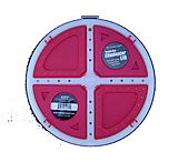 Image of Challenge Plastics 50279 Tackle Box Eliminator Lid With 4 Comps Fits 5 Gal. Bucket