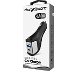 Image of Chargeworx USB + USB-C Ports Car Charger