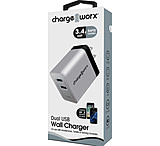 Image of Chargeworx 2 USB Ports Wall Charger