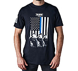 Image of Christensen Arms Flag Blue Line T-Shirt - Men's