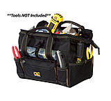 Image of CLC Work Gear 1533 12" Tool Bag w/ Top-Side Plastic Parts Tray