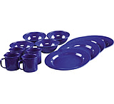 Image of Coleman Enamelware Dining Set Blue 12 Piece