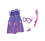 Image of Body Glove Aruba Women's Mask/Snorkel/Fin Snorkeling Set - Pink/Purple 4FBD9332