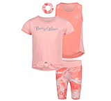 Image of Body Glove Toddler Girls' Three-Piece Pink Swirl Set - Pink 96BC245B