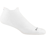 Darn Tough Coolmax Run No Show Tab Ultra-Lightweight Cushion Running Sock - Mens, White, Medium, 1054-WHITE-M-DARN
