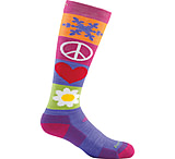 Image of Darn Tough Peace Love Snow Jr. Over-the-Calf Cushion Sock - Kid's