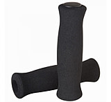 Image of Decathlon Assurance Sports Btwin 100 Foam Bike Grips Black Cycle Parts Handlebar Bar Ends