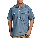 Image of Dickies Relaxed Fit Short Sleeve Chambray Shirt