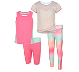 Image of Body Glove Girls' Four-Piece Gradient Foil Heart Logo Set 7-12 - Multi D128744A