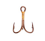 Image of Eagle Claw 2x Double and Treble Hook, Curved Point