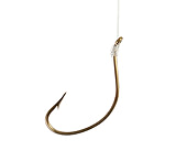 Image of Eagle Claw Kahle Horizontal Snelled Hook, Offset, Straight Point