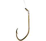 Image of Eagle Claw Pro-V Bend Baitholder Snelled Hook, 2 Sliced Shank, Down Eye