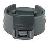 Image of Eco Vessel Perk Accessory Lid with Light Gray and Dark Gray Coffee Top