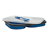 Image of Eco Vessel Collapsible Silicone Double Compartment Lunchbox