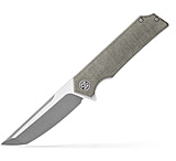 Image of EIKONIC Knife Company TS8SG Tsuru 3.30&quot; Folding Tanto Plain Satin 154CM SS Blad