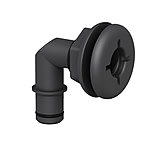 Image of Flow-Rite Qwik-Lok Flanged Thru-Hull 3/4" Fitting - Elbow