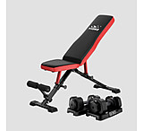 Image of Flybird Fitness Bundle Set Of Dumbbells 25 Lbs &amp; Weight Bench FB299