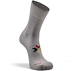 Fox River Canyon Ultra-Lightweight Crew Running Sock - Men's, White/Gray, Small, NV-SK4-1694A9