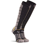 Fox River Grenoble Ultra-Lightweight Over-the-Calf Ski and Snowboard Sock - Men's, Charcoal/Yellow, Large, 19771A