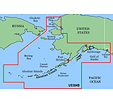 Image of Garmin On The Water GPS Cartography BlueChart: Alaska Bathymetric Map