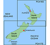 Image of Garmin On The Water GPS Cartography BlueChart: New Zealand Small Map