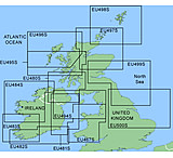 Image of Garmin On The Water GPS Cartography BlueChart: North UK/Ireland Small Map