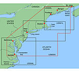 Image of Garmin On The Water GPS Cartography BlueChart: Northeast Coast Large &amp; Extra Large Map