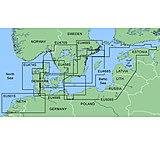 Image of Garmin On The Water GPS Cartography BlueChart: South Nordic Countries Small Map