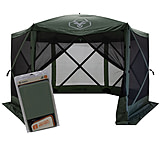 Image of Gazelle G6 6-Sided Portable Gazebo Pop-Up Hub Screen Tent With 3 Pak of wind panels