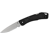 Image of Gerber Lst Ultra Lockback Folding Knife 2.7inch Stonewashed Drop Point Blade, Black Gfn Handles