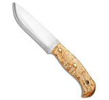 Image of Helle Knives Nord Sleipner Fixed Blade Knife Curly Birch 5.88 Satin #1670 43315893
