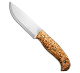 Image of Helle Nordlys Fixed Blade Survival Knife Curly Birch 4.8 Satin 14C28N #671 4C768C70