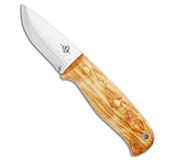 Image of Helle Wabakimi Outdoor Fixed Blade Knife Curly Birch 3.5 Polish #630 F49E8F83