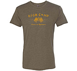 Image of High Camp Flasks Cheers to Adventure Heathered Tri-Blend Tee - Men's