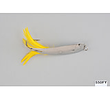Image of Hopkins Hammered Trolling Spoon with Yellow Feather, Stainless Steel Hook