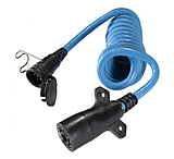 Image of Hopkins Towing Solutions 47085 Endurance Flex Coil Adapter 7 RV Blade To 6 Round, Center Pin Electronic Brake