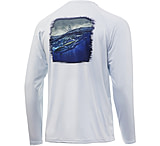 Image of HUK Performance Fishing Pursuit Face On Long Sleeve Graphic T-Shirts - Men's