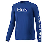 Image of HUK Performance Fishing Pursuit Vented Long Sleeve Crew Neck Shirt - Youth