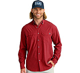 Image of HUK Performance Fishing Tide Point Break Long Sleeve Chambray Shirt - Men's