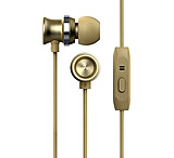 Image of HyperGear dBm Metal Earphones w/Mic, Gold