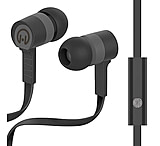 Image of HyperGear Low Ryder Earphones w/Mic, Black/Grey