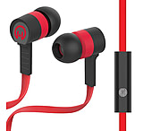 Image of HyperGear Low Ryder Earphones w/Mic, Red/Black