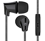 Image of HyperGear Sound Wavez Braided Earphones w/Mic, Blk