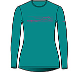 Image of Icebreaker 200 Oasis Long Sleeve Crewe Ski Stripes Thermal Top - Women's