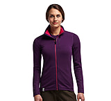 Image of Icebreaker Cascade Long Sleeve Zip Jacket - Women's-Large-Vino/Garnet