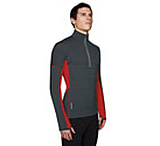 Image of Icebreaker Chase Zip 200 Long Sleeve - Pewter/Rocket XL - Men's