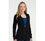 Image of Icebreaker Crush Long Sleeve Hood Clearance - Women's-Black-X-Small
