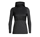 Image of Icebreaker Descender Hybrid Long Sleeve Half Zip Hood - Women's