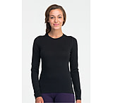 Image of Icebreaker Oasis Long Sleeve Crew Top - Women's-Black-X-Large